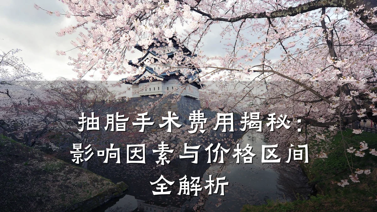抽脂手术费用揭秘:影响因素与价格区间全解析