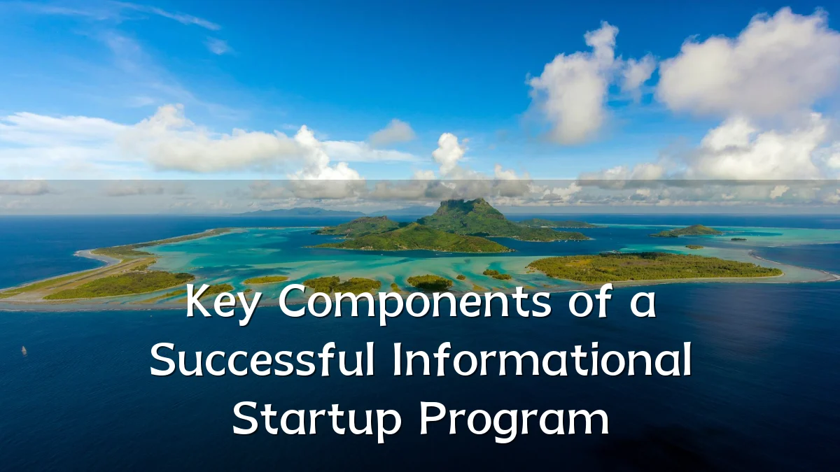 Key Components of a Successful Informational Startup Program