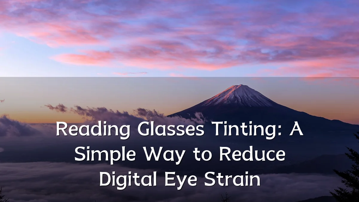 Reading Glasses Tinting: A Simple Way to Reduce Digital Eye Strain