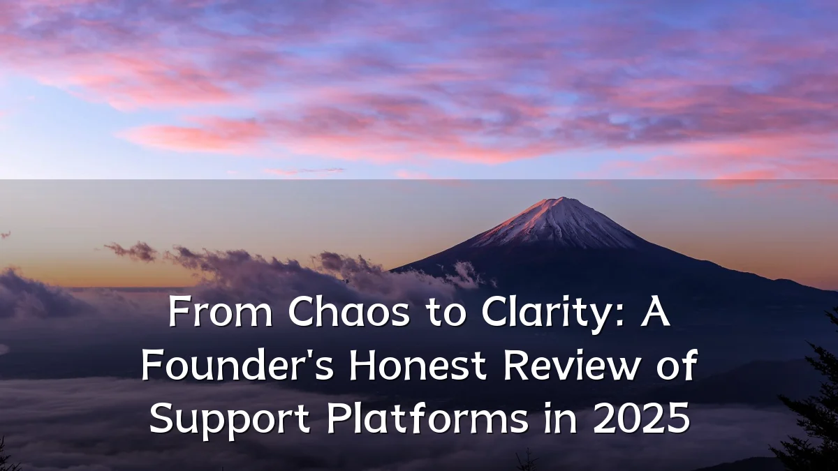 From Chaos to Clarity: A Founder's Honest Review of Support Platforms in 2025