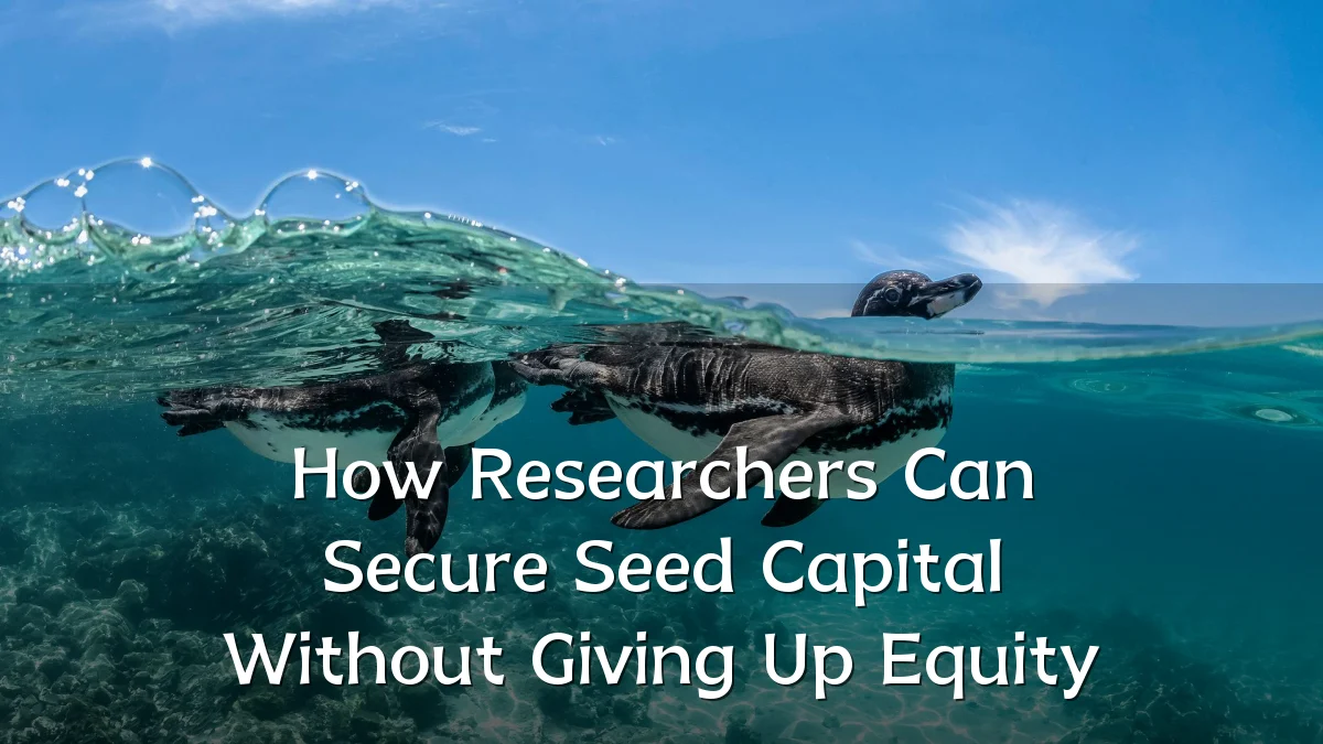 How Researchers Can Secure Seed Capital Without Giving Up Equity