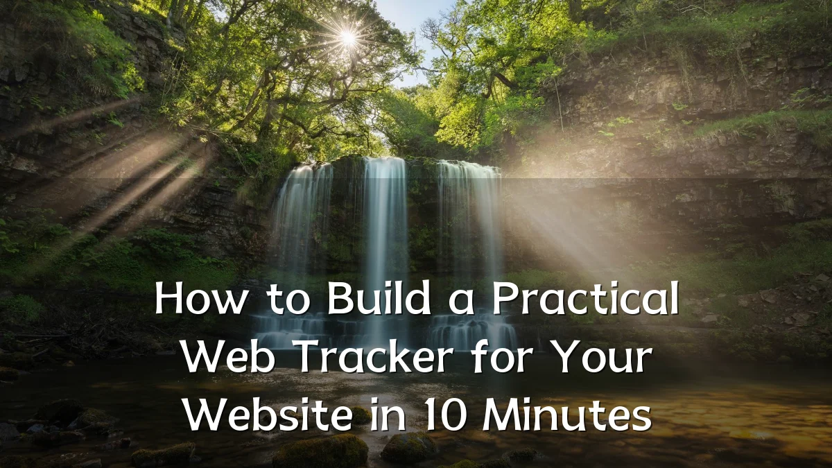 How to Build a Practical Web Tracker for Your Website in 10 Minutes