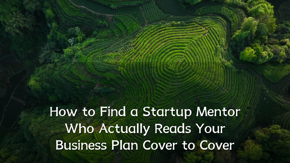 How to Find a Startup Mentor Who Actually Reads Your Business Plan Cover to Cover