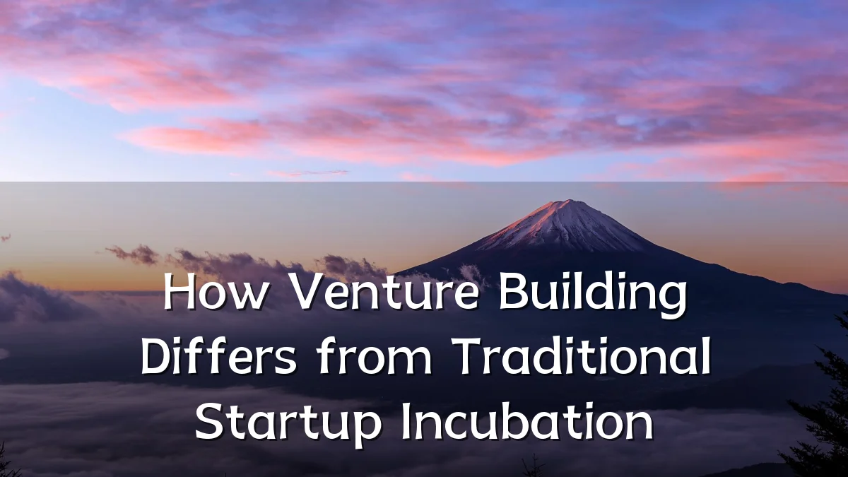 How Venture Building Differs from Traditional Startup Incubation