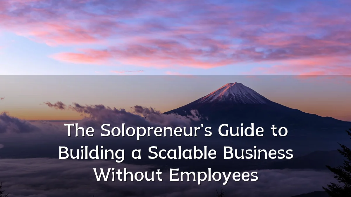 The Solopreneur's Guide to Building a Scalable Business Without Employees