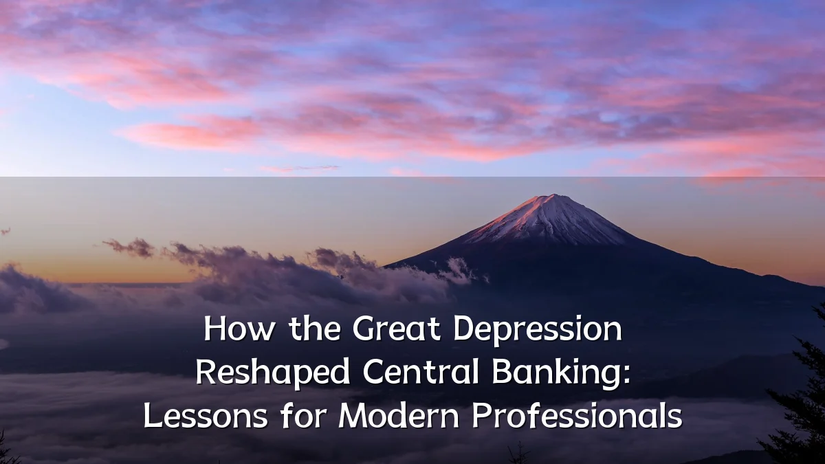 How the Great Depression Reshaped Central Banking: Lessons for Modern Professionals